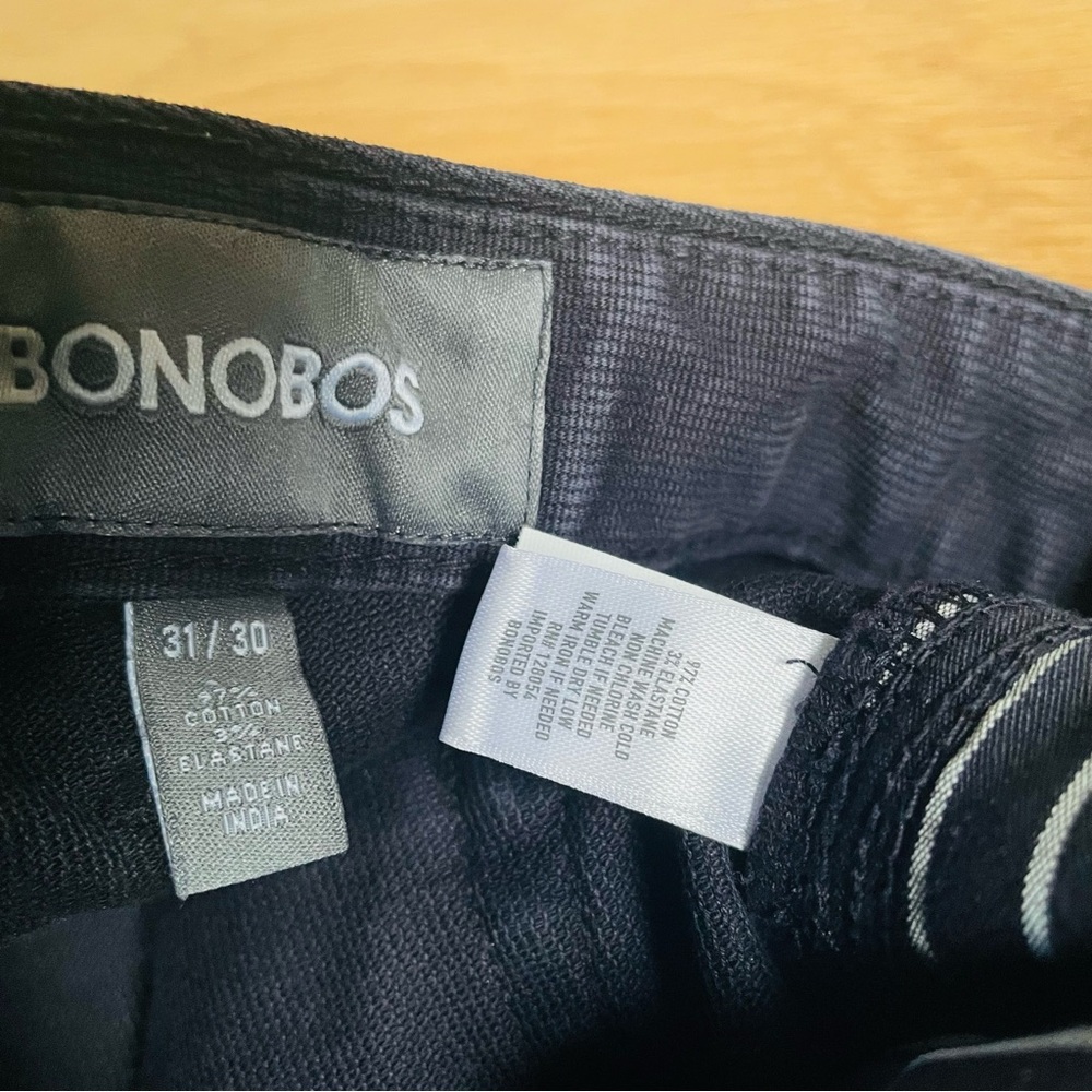 Bonobos Men’s Navy Corduroy Pants 31x30 Straight Fit 5 Pocket - Picture 5 of 13